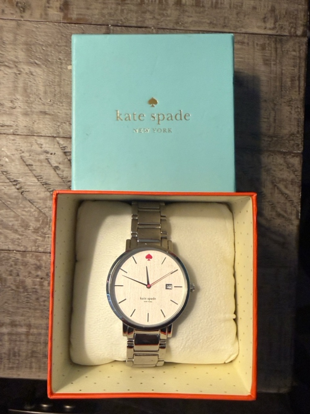 kate spade Silver-Tone Stainless Steel Bracelet Watch
